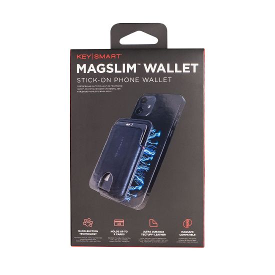 Picture of KeySmart MagSlim Wallet MagSafe Compatible Wallet For iPhone, Black