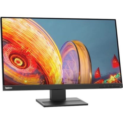 Picture of Lenovo ThinkVision E24q-20 24in Class WQHD LCD Monitor - 16:9 - Raven Black - 23.8in Viewable - In-plane Switching (IPS) Technology - WLED Backlight - 2560 x 1440 - 16.7 Million Colors - 300 Nit - 4 ms - Speakers - HDMI - DisplayPort