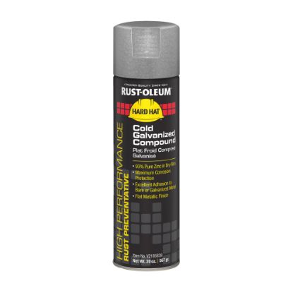 Picture of Rust-Oleum Hard Hat High Performance V2100 System Rust Preventive Cold Galvanizing Compound, 20 Oz, Gray, Case Of 6 Cans