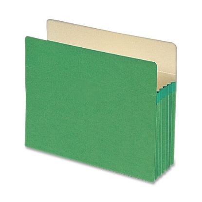 Picture of Smead Color Top-Tab File Pockets, Letter Size, 5 1/4in Expansion, Green