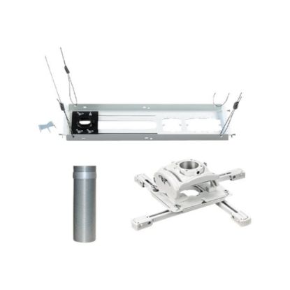 Picture of Chief RPA Elite Universal Projector Kit - Includes Projector Mount, Threaded Column, and Suspended Ceiling Kit - White - Mounting kit (extension column, ceiling mount, suspended ceiling plate) - for projector - white - ceiling mountable