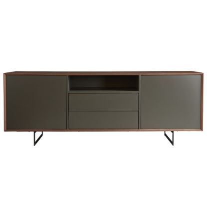 Picture of Eurostyle Anderson 79inW Sideboard, Walnut/Dark Gray