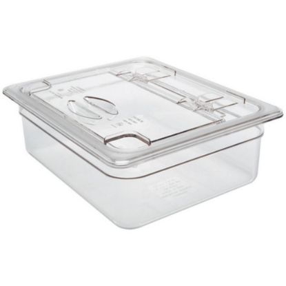 Picture of Cambro 1/2 Size Camwear Notched Flip Cover, Clear