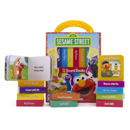 Picture of Phoenix International Kids My First Library Sesame Street Books, Set Of 12 Books