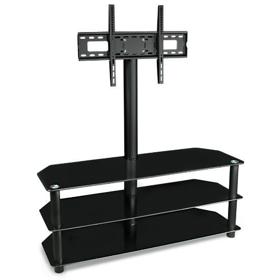 Picture of Mount-It! MI-863 TV Center Stand, 52inH x 17inW x 15-3/4inD, Black