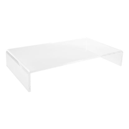 Picture of Realspace Vayla Acrylic Monitor Stand, 3-5/8inH x 21-5/8inW x 11-3/4inD, Clear