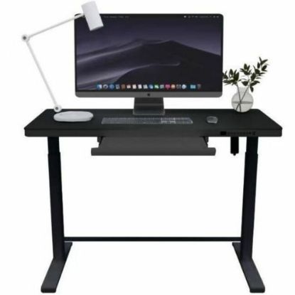 Picture of Rise Up Electric 46inW Standing Computer Desk, Black