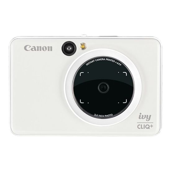 Picture of Canon ivy CLIQ+ - Digital camera - compact with instant photo printer - 8.0 MP - Bluetooth - pearl white