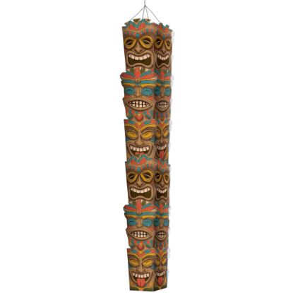 Picture of Amscan Summer Totem Pole Decoration, 96in x 10in, Brown