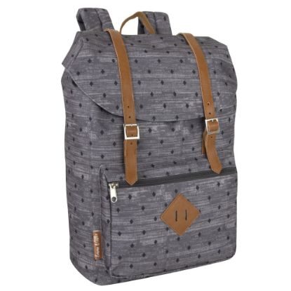 Picture of Trailmaker Diamond Print Double Buckle Backpack, Gray