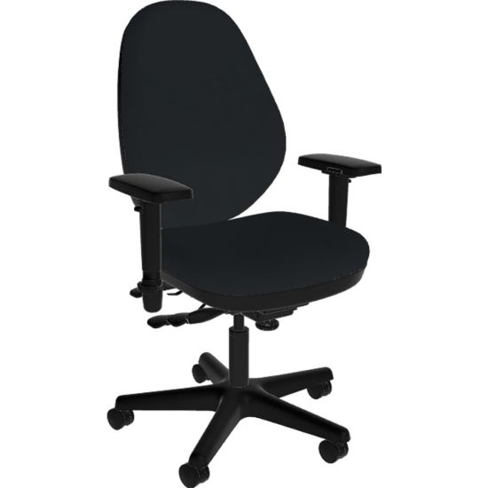 Picture of Sitmatic GoodFit Standard Ergonomic Fabric High-Back Chair, Black