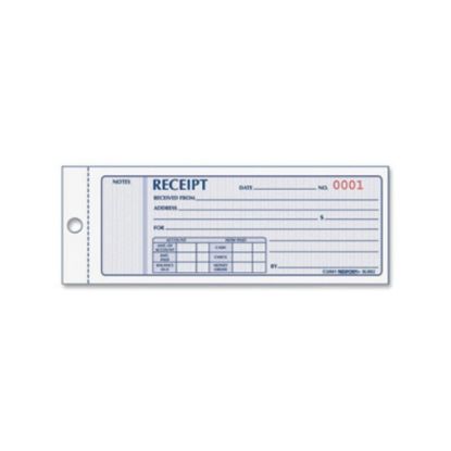 Picture of Rediform Monthly Carbonless Receipt Manifold Book - 150 Sheet(s) - 3 PartCarbonless Copy - 7in x 2 3/4in Sheet Size - Assorted Sheet(s) - Blue Print Color - 1 Each