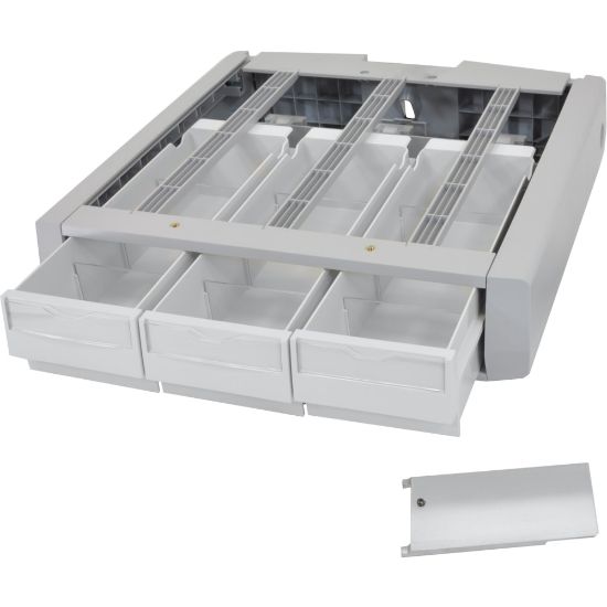 Picture of Ergotron SV Supplemental Storage Drawer, Triple - Gray, White