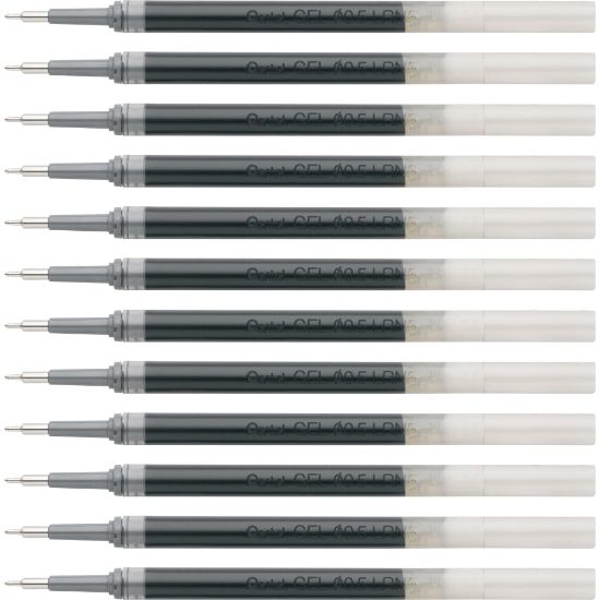 Picture of EnerGel Liquid Gel Pen Refill - 0.50 mm, Fine Point - Black Ink - Smudge Proof, Smear Proof, Quick-drying Ink, Glob-free, Smooth Writing - 12 / Box