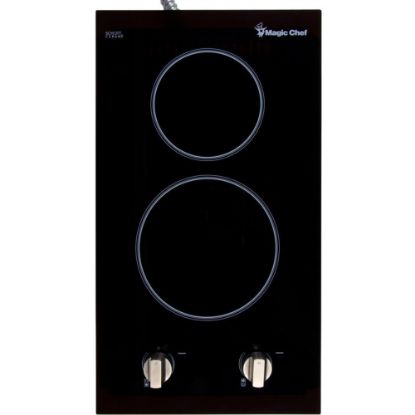 Picture of Magic Chef 12-Inch Electric Cooktop 120V - 12in WideGlass Ceramic - Ceramic Glass Cooktop - Built-in - Glass Ceramic