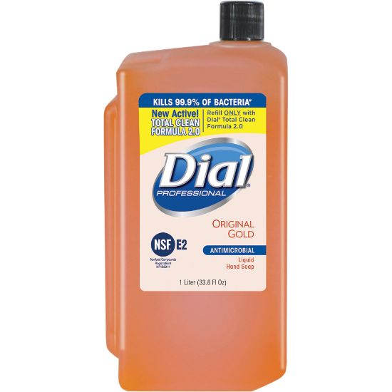 Picture of Dial Original Gold Antimicrobial Soap Refill, 33.8 Oz.