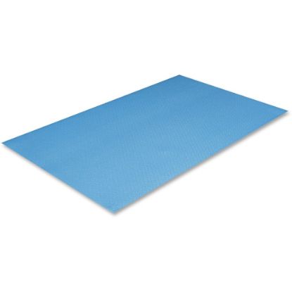 Picture of Crown Mats Comfort-King Anti-fatigue Mat - Floor, Indoor - 36in Length x 24in Width x 0.375in Thickness - Rectangular - Extra Bounce - Sponge, PVC Foam - Royal Blue - 1Each