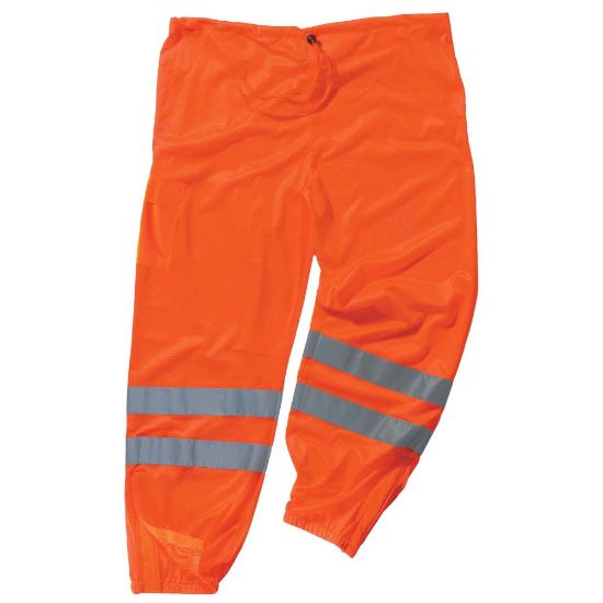 Picture of Ergodyne GloWear 8910 Class E Polyester Hi-Vis Pants, Large/X-Large, Orange