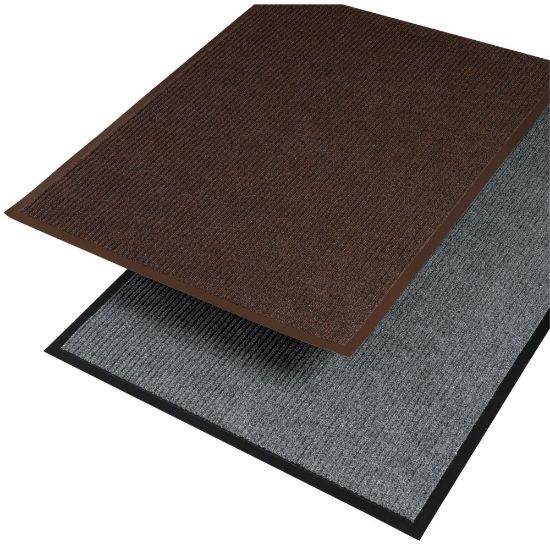 Picture of Crown Needle Rib Wipe And Scrape Indoor Mat, 36in x 60in, Brown