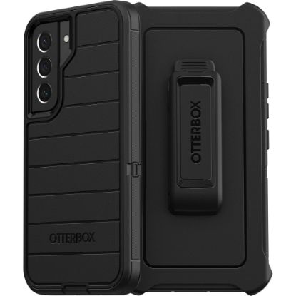 Picture of OtterBox Defender Series Pro Rugged Carrying Case Holster For Samsung Galaxy S22, Black