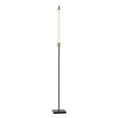 Picture of Adesso Piper LED Floor Lamp, 72inH, Frosted Shade/Black Base