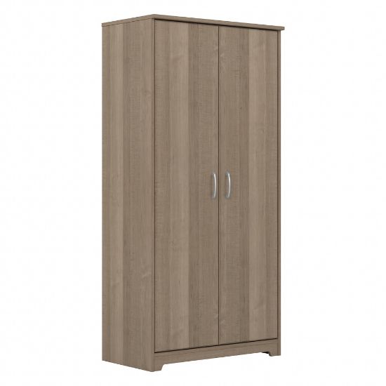 Picture of Bush Furniture Cabot Tall 30inW Storage Cabinet With Doors, Ash Gray, Standard Delivery