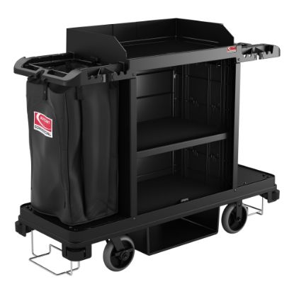 Picture of Suncast Commercial Housekeeping Cart, Standard, 49-3/4in x 24in, Black