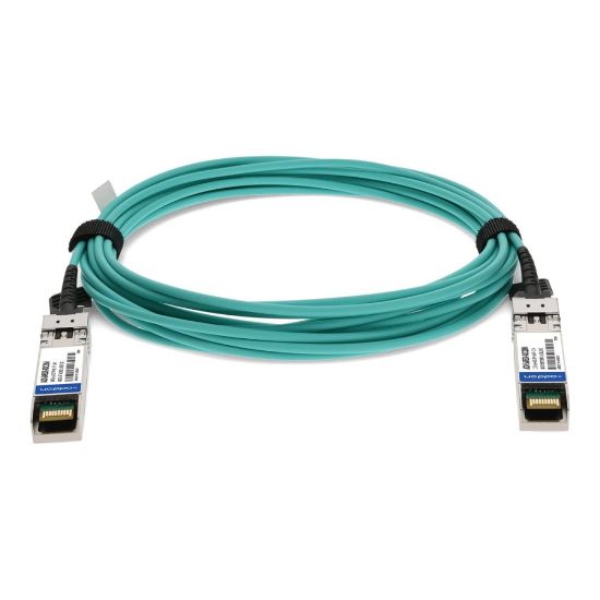 Picture of AddOn - 10GBase direct attach cable - TAA Compliant - SFP+ to SFP+ - 10 m - fiber optic - active