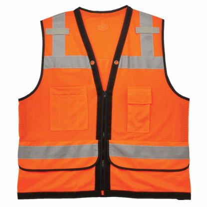 Picture of Ergodyne GloWear Safety Vest, Heavy-Duty Mesh, Type-R Class 2, 4X/5X, Orange, 8253HDZ