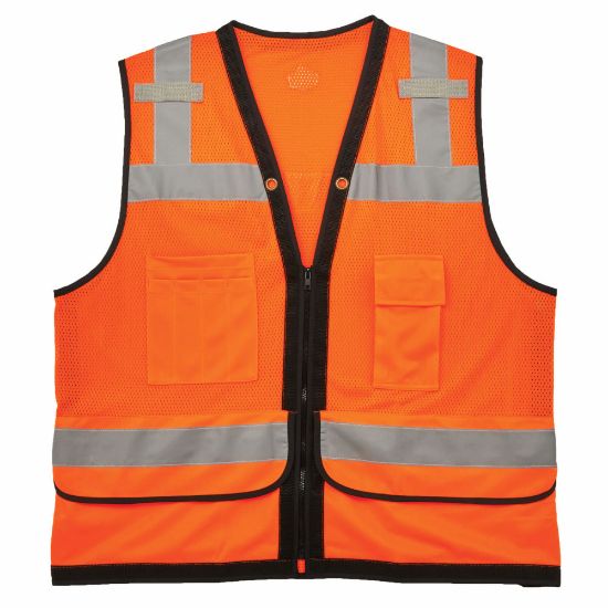 Picture of Ergodyne GloWear Safety Vest, Heavy-Duty Mesh, Type-R Class 2, 4X/5X, Orange, 8253HDZ