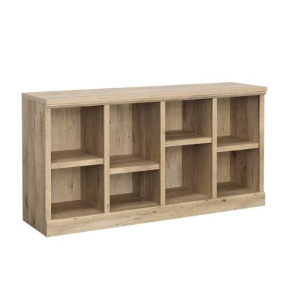 Picture of Sauder Aspen Post TV Console With Open Cubby Storage For 65in TVs, 29-7/8inH x 59-1/8inW x 16-1/8inD, Prime Oak