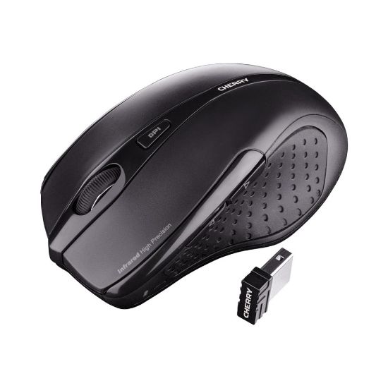 Picture of CHERRY Wireless Mouse, 5 Button, Black 3000