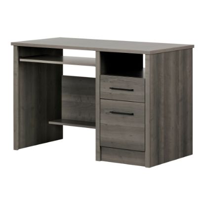 Picture of South Shore Gravity 46inW Computer Desk, Gray Maple