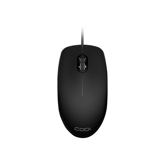 Picture of CODi Desktop - Mouse - right and left-handed - optical - 3 buttons - wired - USB