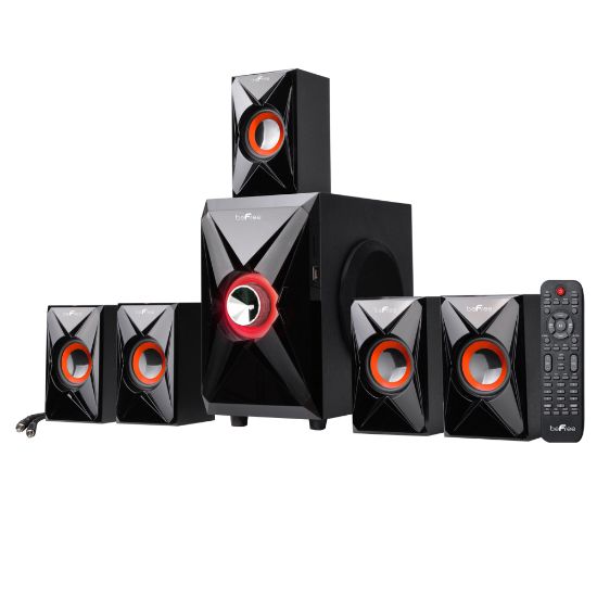 Picture of BeFree Sound 5.1 Channel Bluetooth Surround Speaker System, Orange/Black