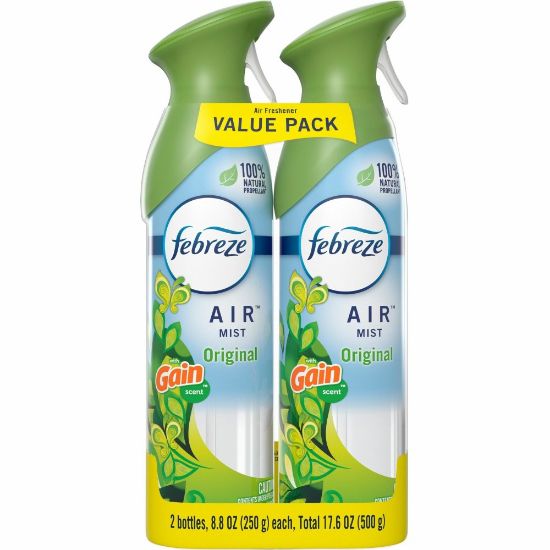 Picture of Febreze Air Freshener Spray, 8.8 Oz, Gain Original Scent, Pack Of 2