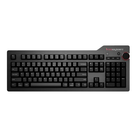 Picture of Das Keyboard 4 Professional 104-Key Mechanical Keyboard, Black/Brown, 4136423