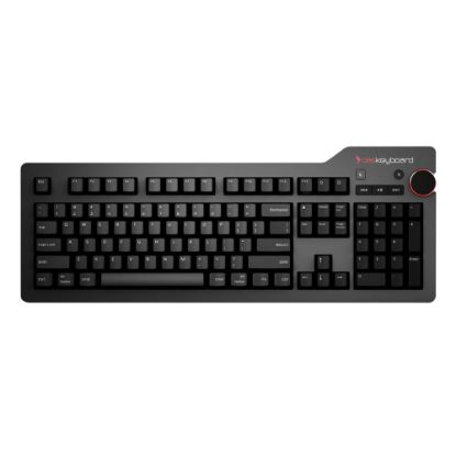 Picture of Das Keyboard 4 Professional 104-Key Mechanical Keyboard, Black/Blue, 4136422