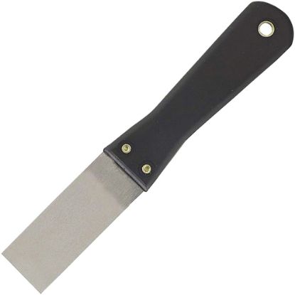 Picture of Great Neck Stiff Blade Putty Knife - 1.25in Blade - Black Plastic Handle - Durable