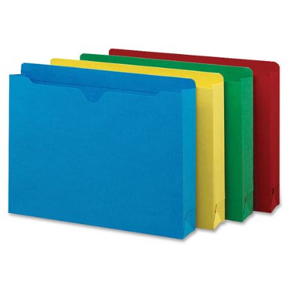 Picture of Smead Heavyweight Color File Jackets, Letter Size, 2in Expansion, Assorted, Box Of 50