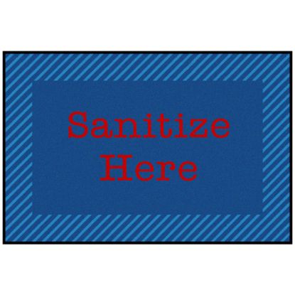 Picture of Carpets for Kids KID$Value Rugs Blue & Red Zone Sanitize Activity Rug, 3ft x 4 1/2ft , Blue