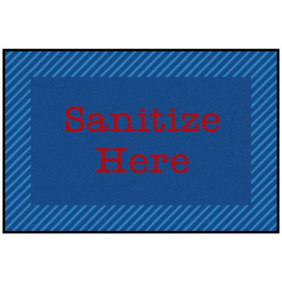 Picture of Carpets for Kids KID$Value Rugs Blue & Red Zone Sanitize Activity Rug, 3ft x 4 1/2ft , Blue