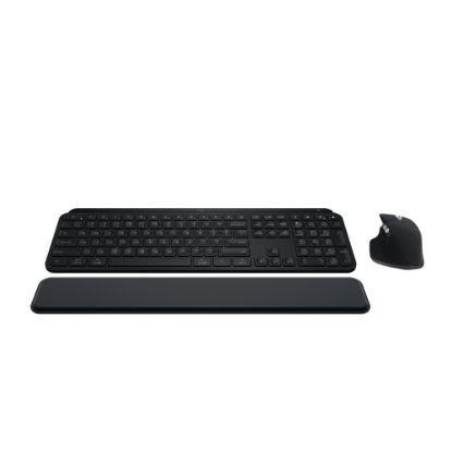 Picture of Logitech MX Keys S Wireless Keyboard And Mouse Combo With Palm Rest, Full Size, 22% Recycled, Black, 920-012274