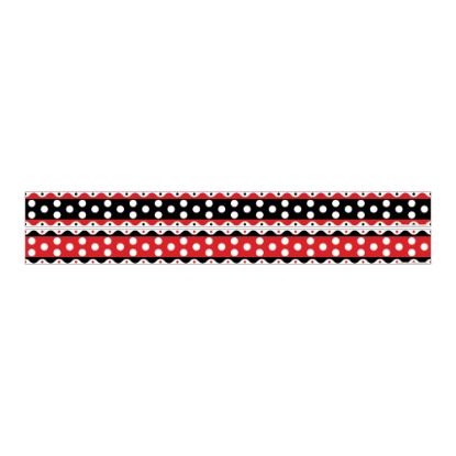 Picture of Barker Creek Double-Sided Straight-Edge Border Strips, 3in x 35in, Just Dotty, Pack Of 12