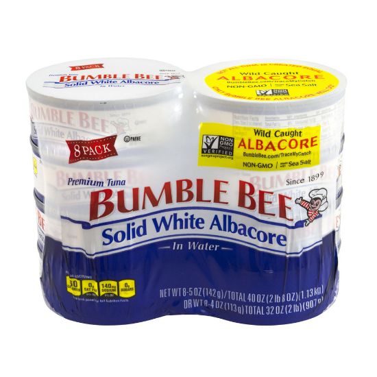 Picture of Bumble Bee Solid White Albacore Tuna, 5 Oz, Pack Of 8 Cans