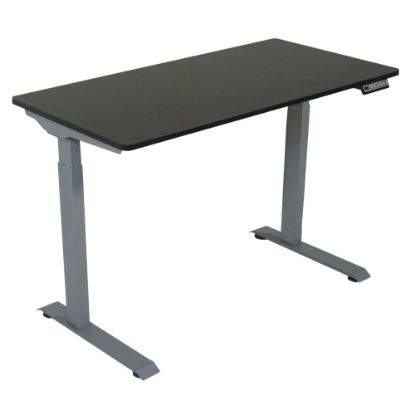 Picture of Victor Electric 48inW Standing Desk, Black/Light Gray