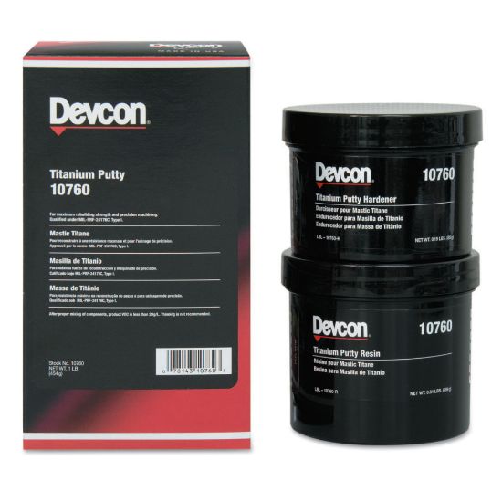 Picture of Devcon Titanium Putty, 1 lb Can