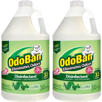 Picture of OdoBan Disinfectant Concentrate And Odor Eliminator, 1 Gallon, Original Eucalyptus Scent, Pack Of 2 Jugs