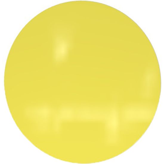 Picture of Ghent Coda Low-Profile Circular Magnetic Dry-Erase Glassboard, 36in, Yellow