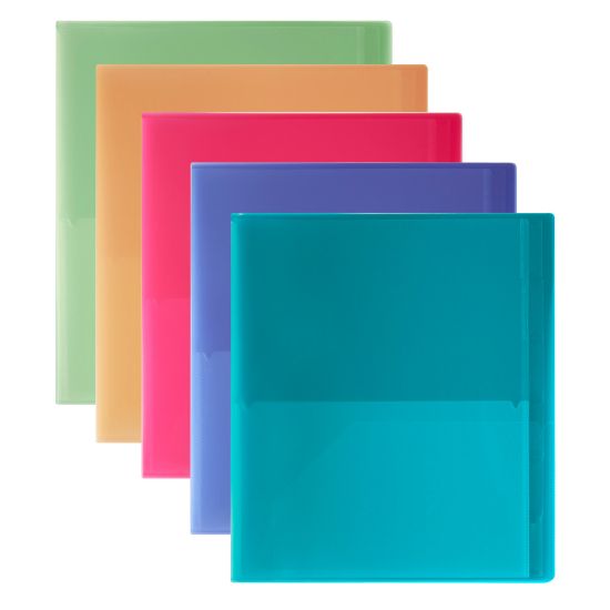 Picture of Office Depot Brand 14-Pocket Portfolio, Assorted Colors